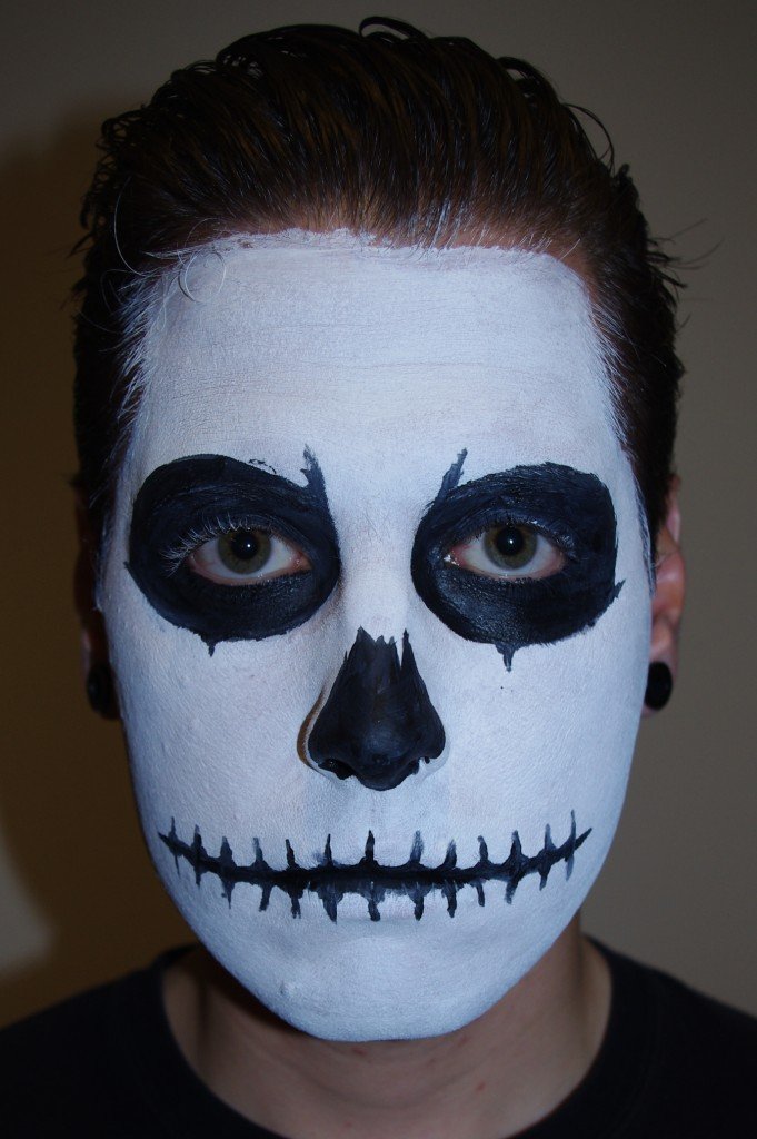 How to paint halloween skeleton face | nov's blog
