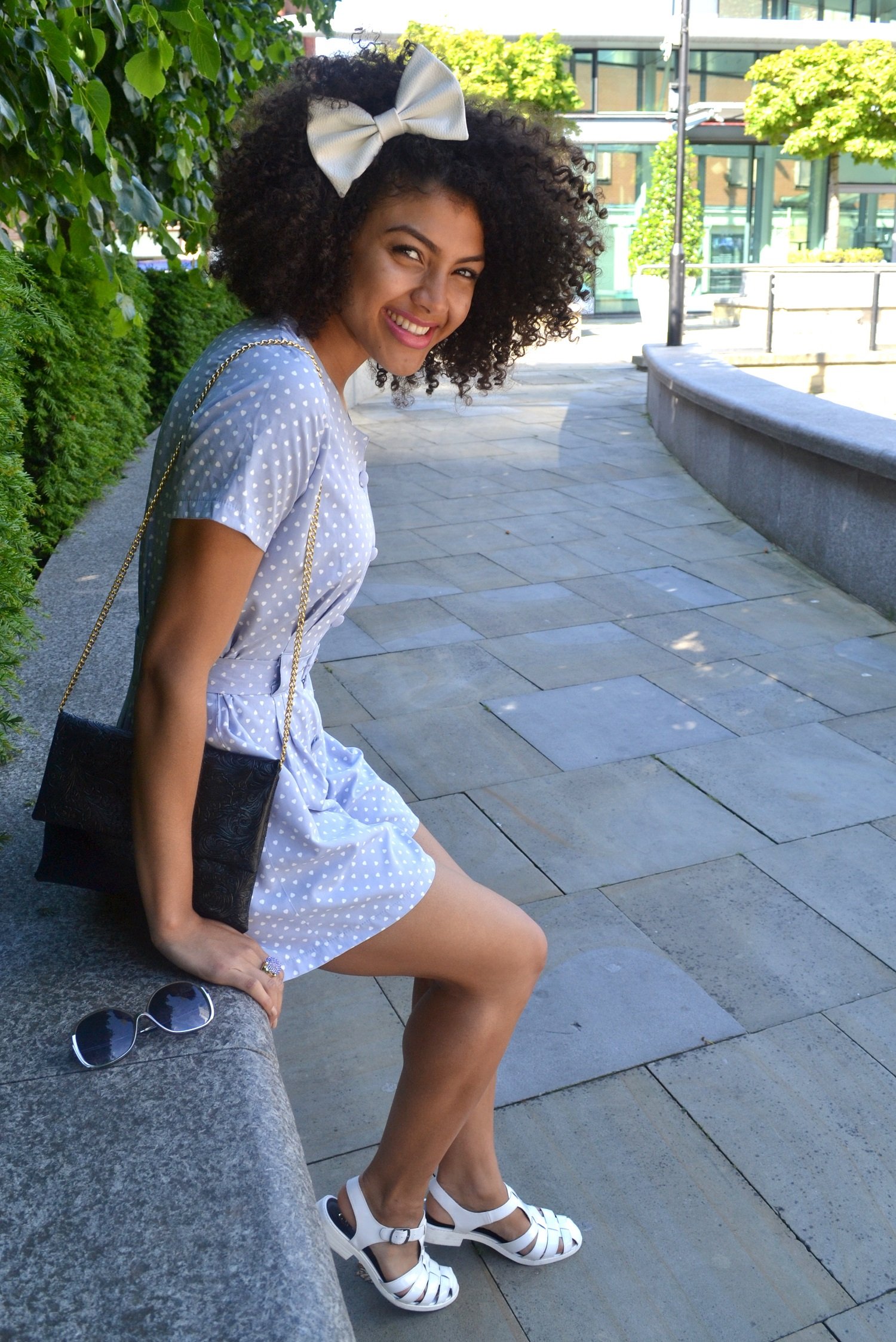 Samio Blue Playsuit Outfit Blog