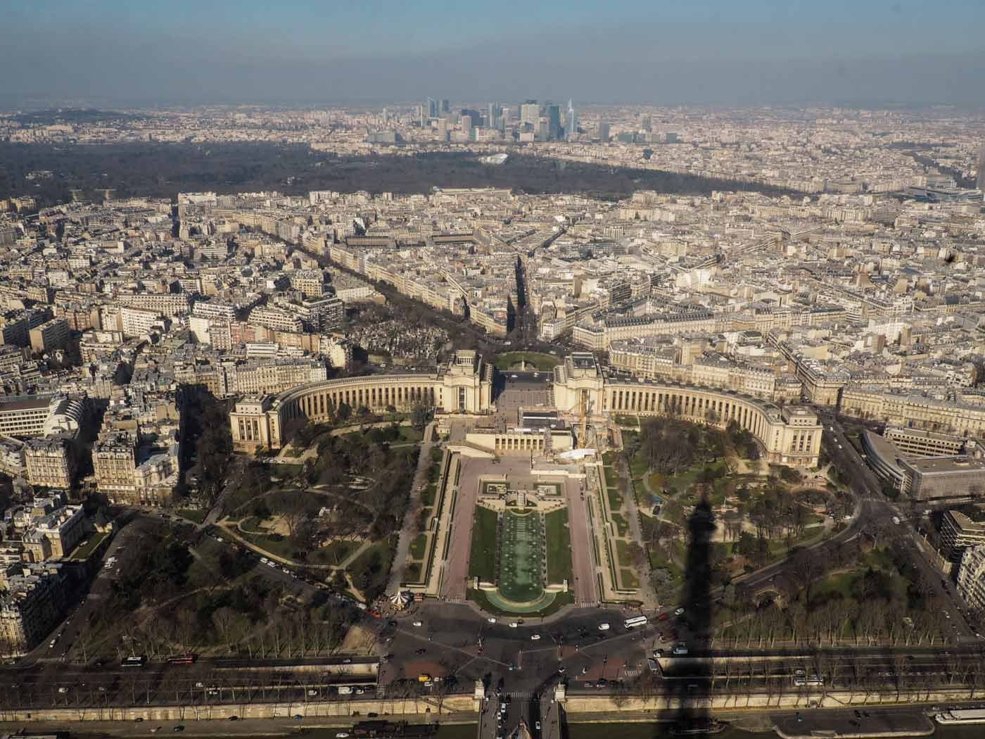 View from the top of The Eiffel Tower