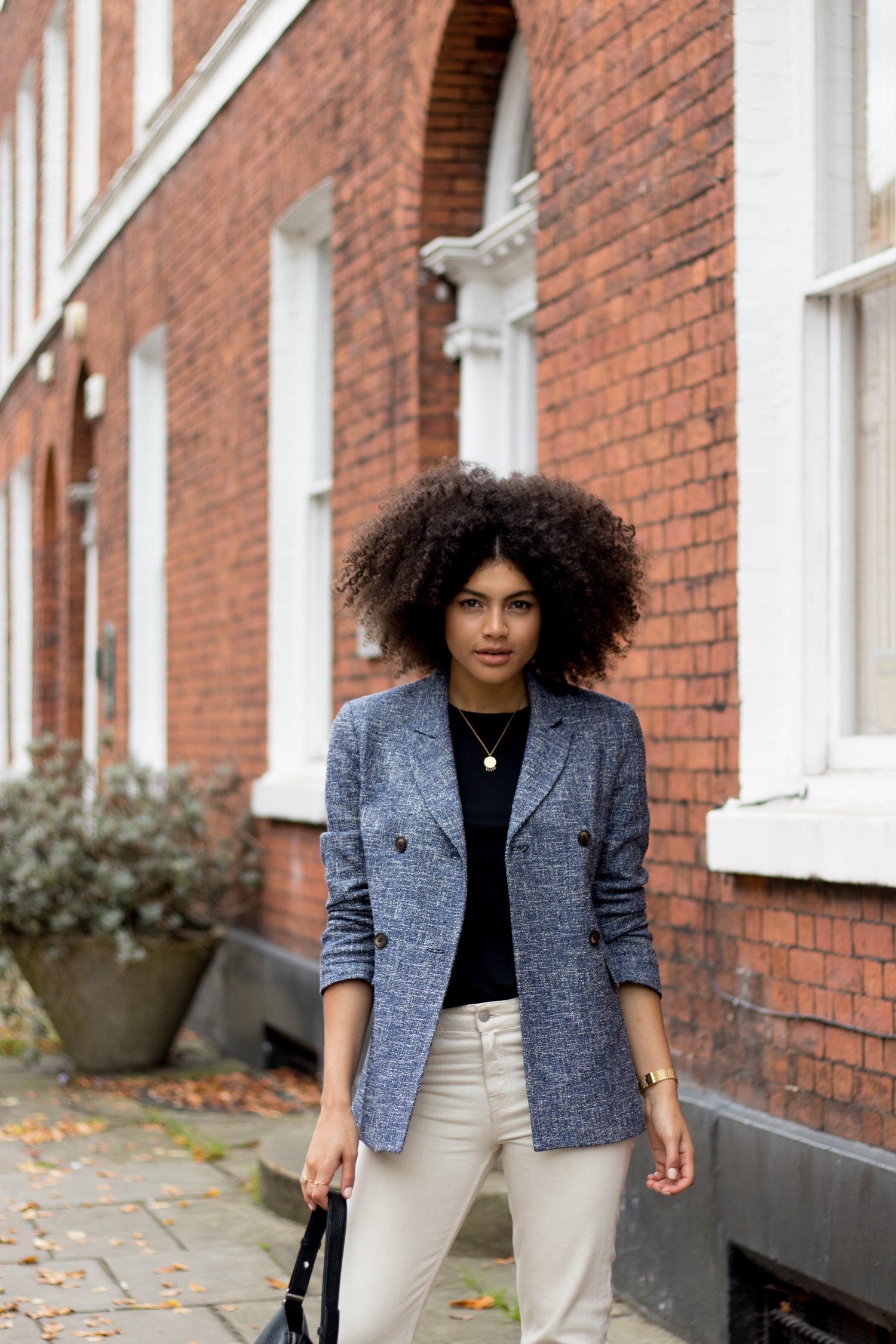 Blue Topshop Blazer Everyday Smart Casual Outfit Styling